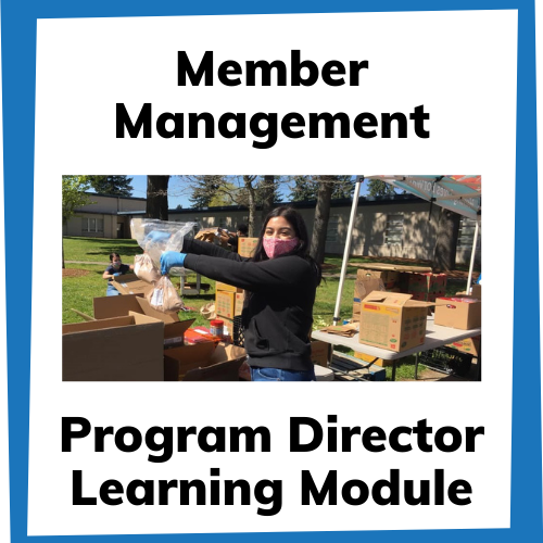 Member management - program director learning module