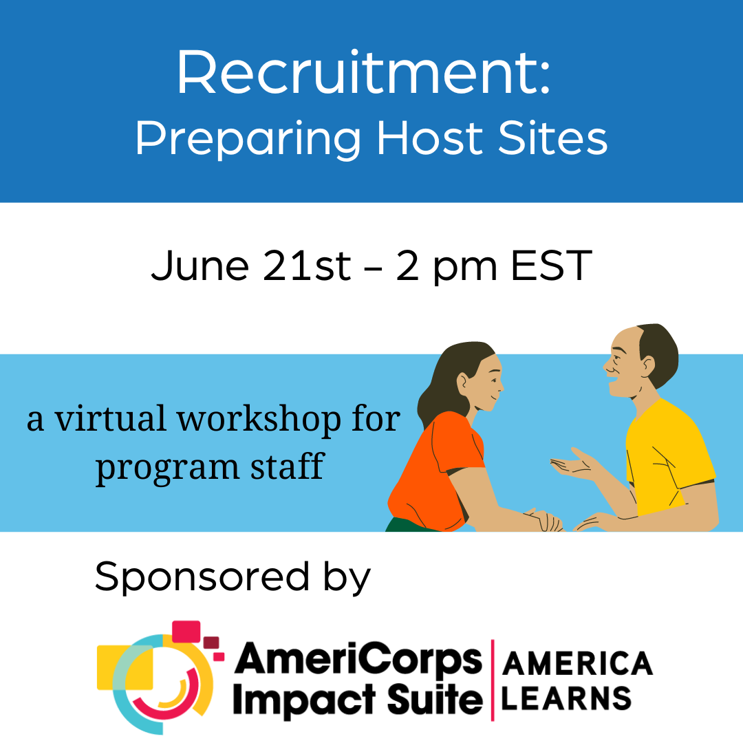 Recruitment preparing host sites on June 21st
